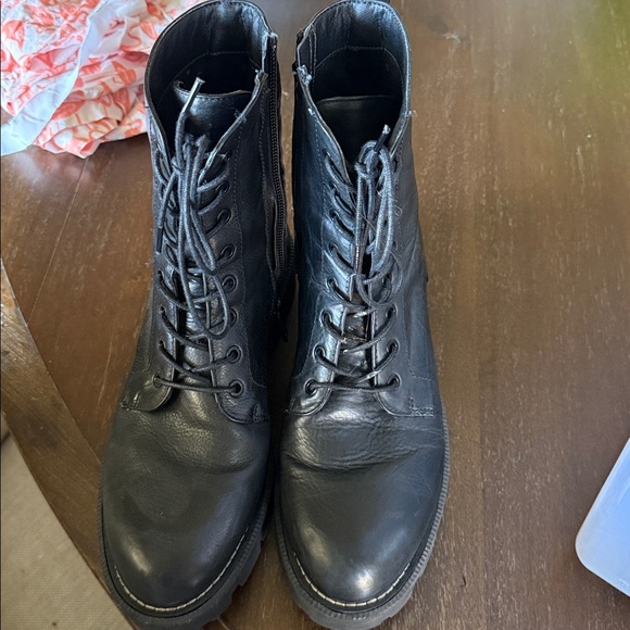 Sam Edelman Lace-Up Combat Boots - Picture 2 of 3